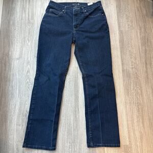 Riders by Lee Womens Bootcut Jeans 12 M Dark Wash Stretch Denim